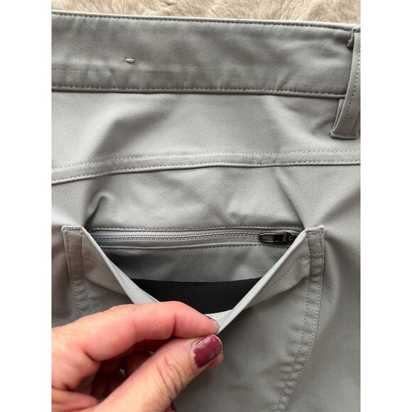 Lululemon Mens Light Gray ABC Pants Size 40 With Back & Front Pockets - Comfy - Picture 9 of 11